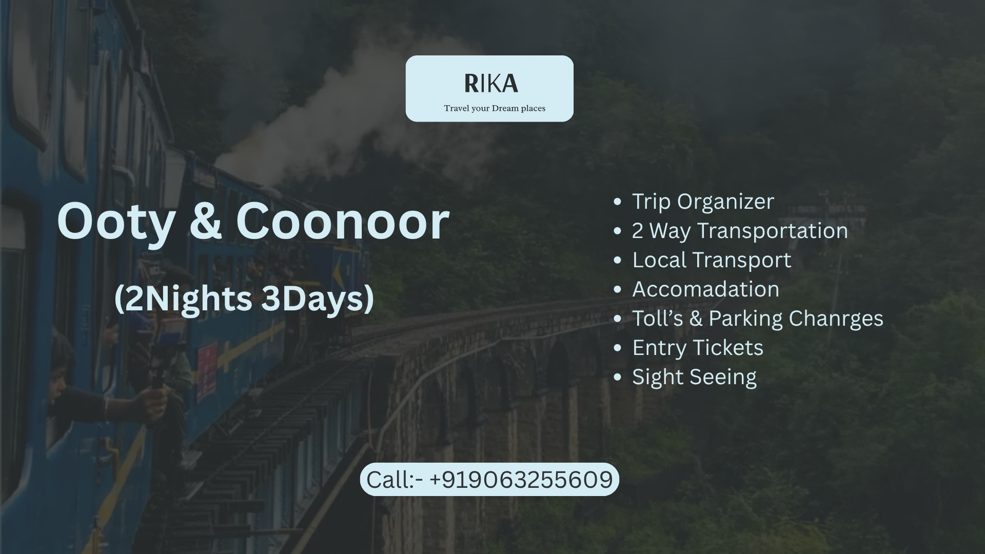 Ooty & Coonoor Packages from Hyderabad