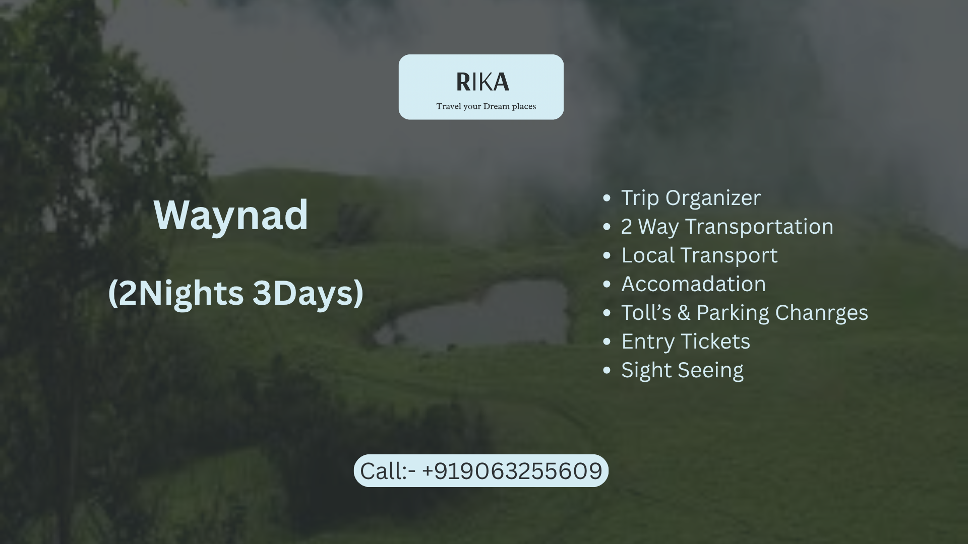 Waynad Packages from Hyderabad.